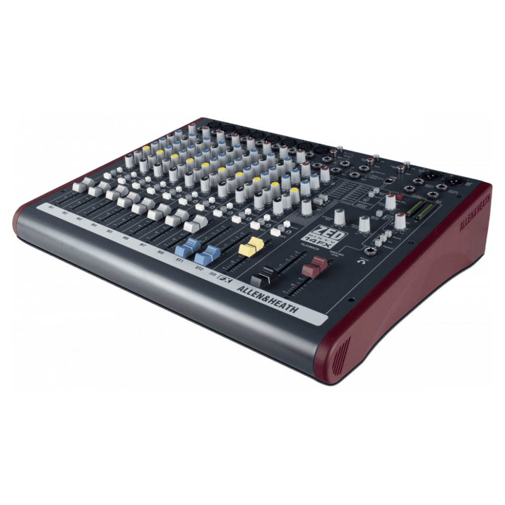 console de mixage avec effet